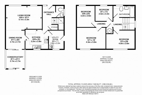 Floorplan for Moorland View Road, Chesterfield