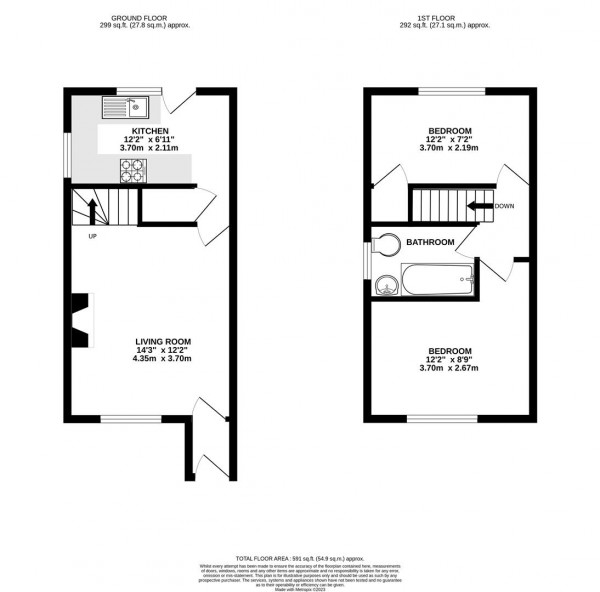 Floorplan for Butterton Drive, Chesterfield