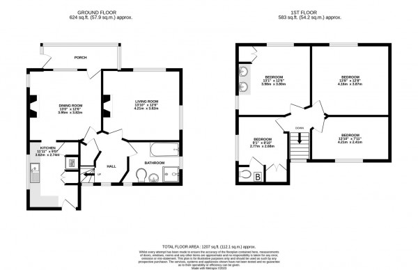 Floorplan for Chesterfield Road, Shuttlewood, Chesterfield