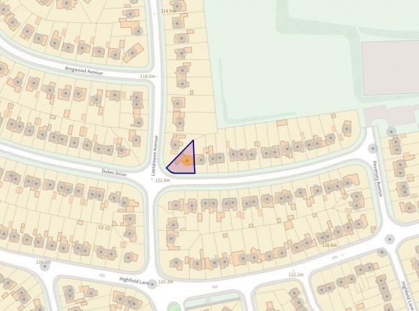 Floorplan for Dukes Drive, Newbold, Chesterfield