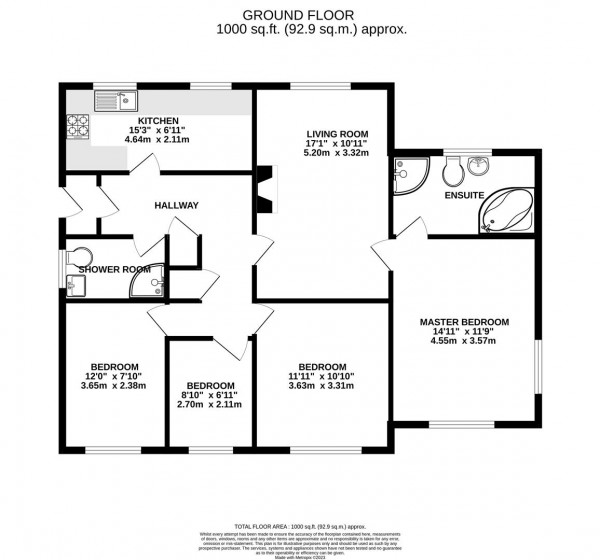 Floorplan for Chesterfield Avenue, New Whittington, Chesterfield