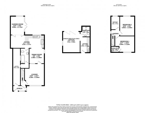 Floorplan for Rowthorne Lane, Glapwell, Chesterfield