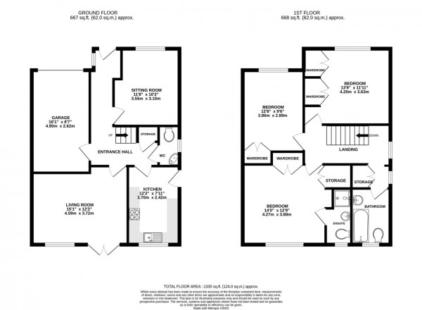 Floorplan for Sutton View, Temple Normanton, Chesterfield