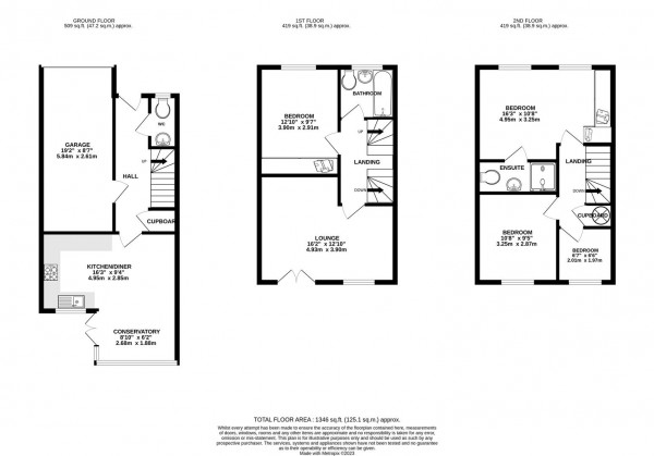 Floorplan for Martindale Close, Staveley, Chesterfield