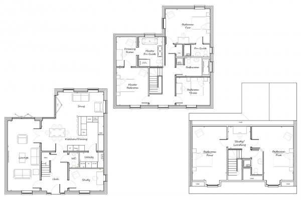 Floorplan for Copper Beeches, Ankerbold Road, Old Tupton, Chesterfield