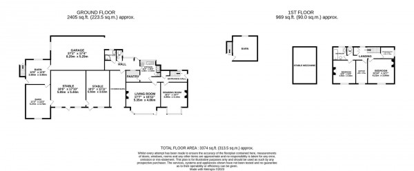 Floorplan for Chander Hill, Holymoorside, Chesterfield