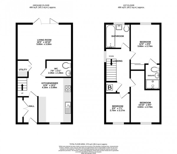 Floorplan for Stoney View, Creswell, Worksop