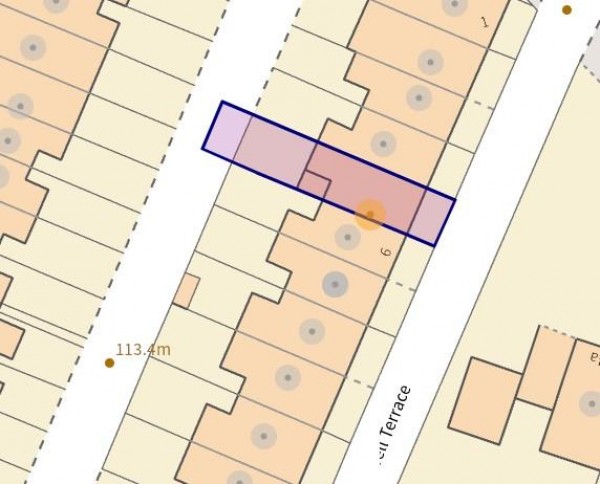 Floorplan for Brockwell Terrace, Brockwell, Chesterfield