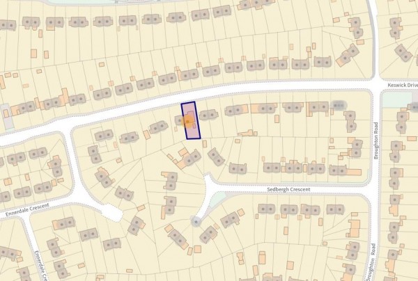 Floorplan for Keswick Drive, Dunston, Chesterfield