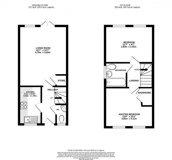 Floorplan for Carr Vale Road, Carr Vale, Chesterfield