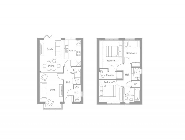 Floorplan for Sherwood Fields, Bolsover, Chesterfield