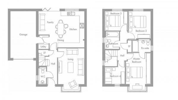 Floorplan for Sherwood Fields, Bolsover, Chesterfield