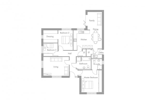 Floorplan for Sherwood Fields, Bolsover, Chesterfield