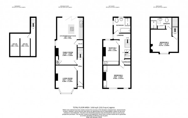Floorplan for Clarence Road, Chesterfield