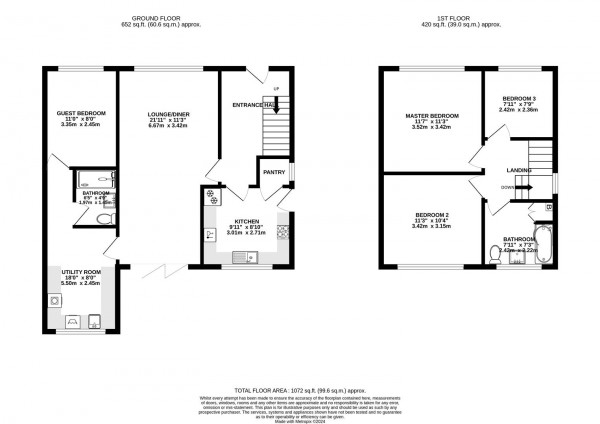 Floorplan for Nethermoor Road, Wingerworth, Chesterfield