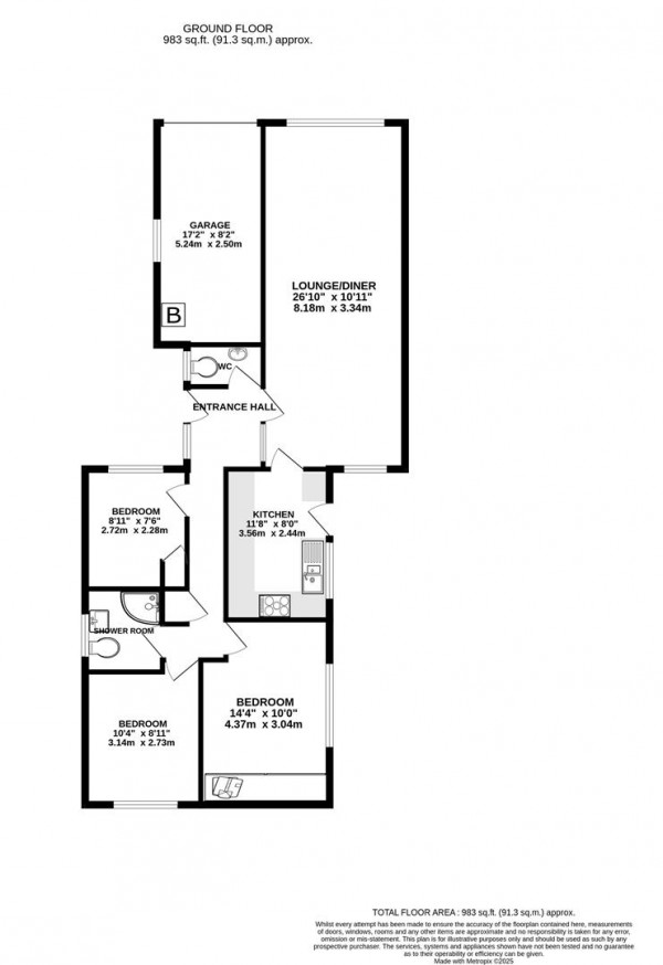 Floorplan for Foljambe Avenue, Walton, Chesterfield