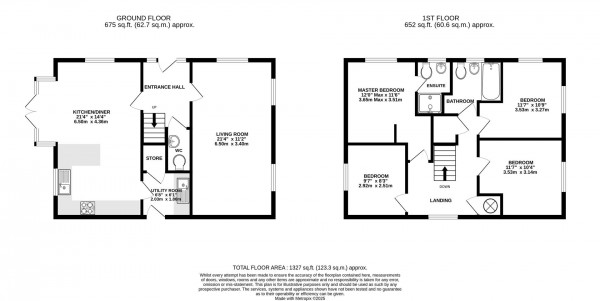 Floorplan for Watermint Road, Wingerworth, Chesterfield