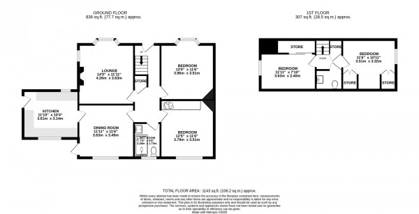 Floorplan for Foljambe Avenue, Walton, Chesterfield