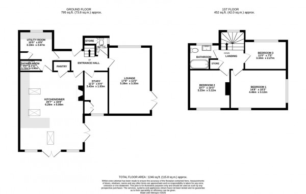 Floorplan for Barlow Road, Cutthorpe, Chesterfield