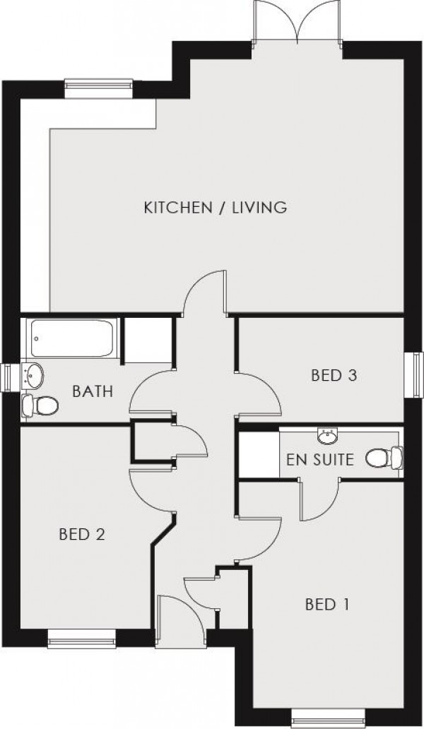 Floorplan for Holmgate Road, Clay Cross, Chesterfield