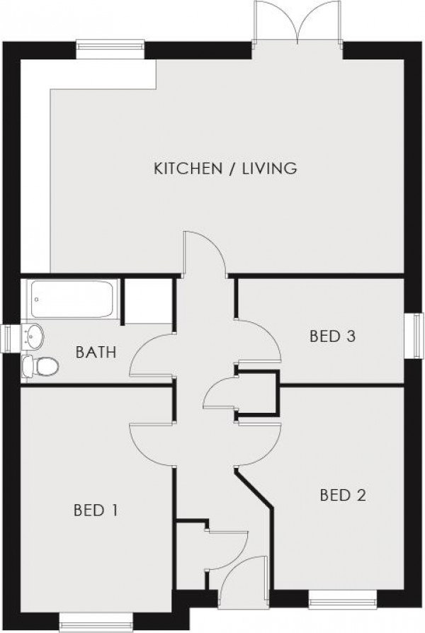 Floorplan for Holmgate Road, Clay Cross, Chesterfield