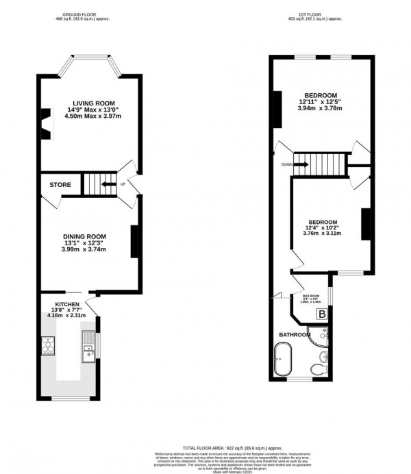 Floorplan for Tapton View Road, Chesterfield