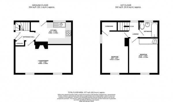 Floorplan for Slack Lane, Heath, Chesterfield