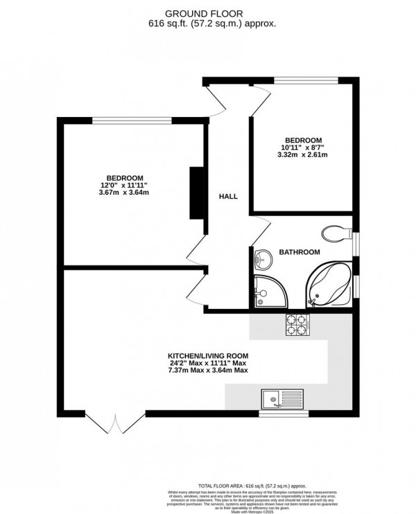 Floorplan for Boughton Lane, Clowne, Chesterfield