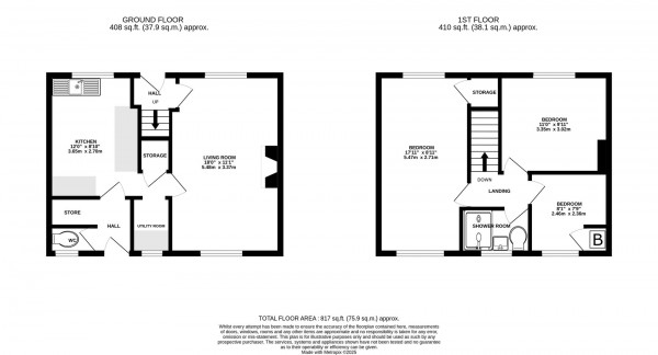 Floorplan for Racecourse Road, Chesterfield