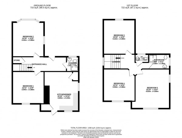 Floorplan for Mill Street, Clowne, Chesterfield