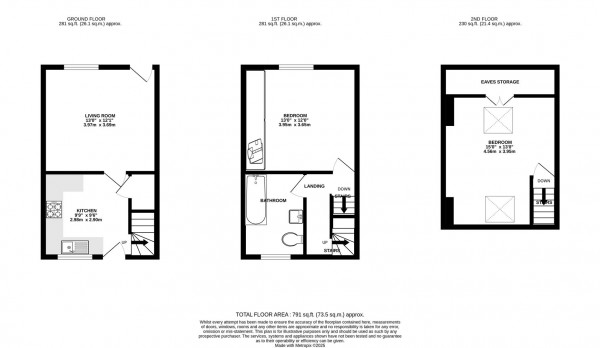 Floorplan for Vincent Crescent, Brampton, Chesterfield