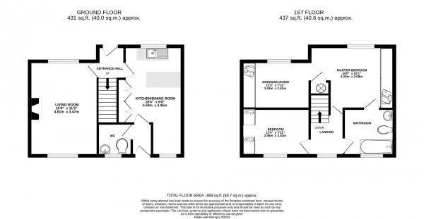 Floorplan for Maple Street, Hollingwood, Chesterfield