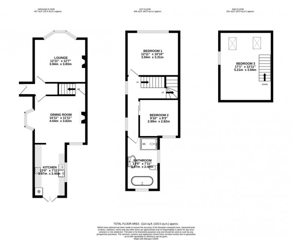 Floorplan for New Queen Street, Chesterfield