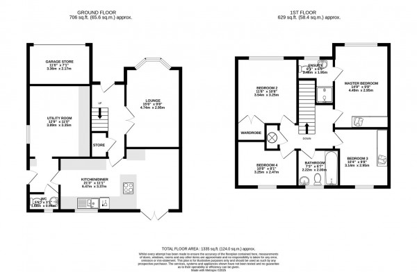 Floorplan for Windwhistle Drive, Grassmoor, Chesterfield