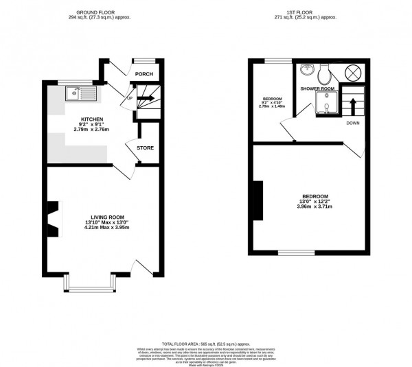 Floorplan for Manor Road, Brimington, Chesterfield