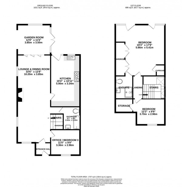 Floorplan for Hady Hill, Hady, Chesterfield
